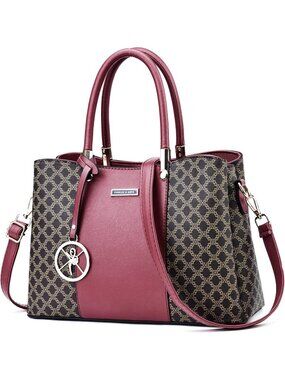 Women Y-wine Tote Purses Top Handle Satchel Shoulder Crossbody Tote Handbags